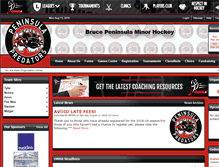 Tablet Screenshot of northbrucehockey.com